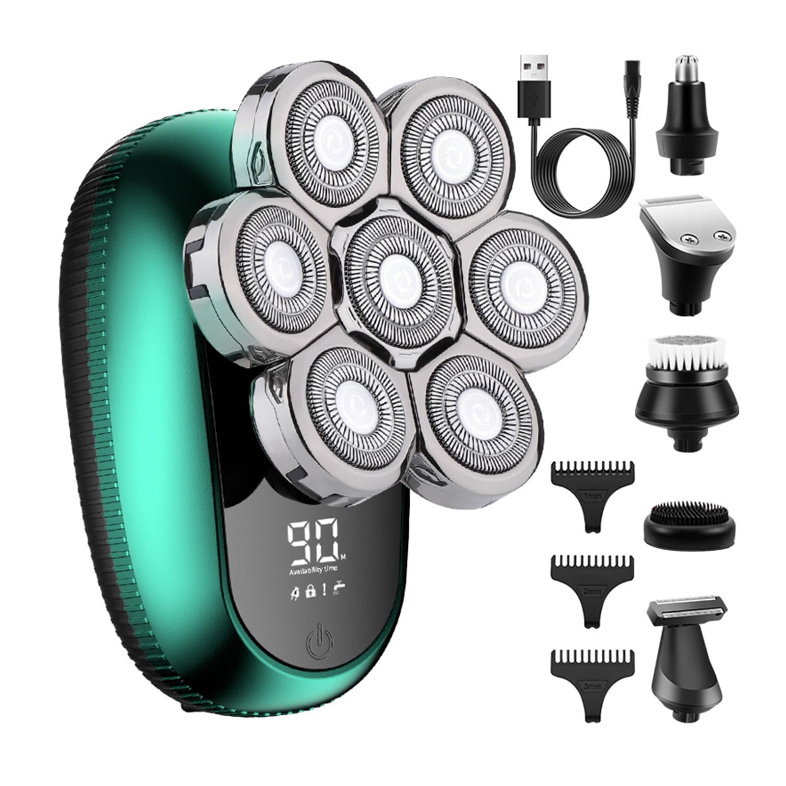 Amazon | スキンヘッド用シェーバー メンズ 電気シェーバー 6-in